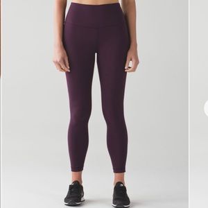 Lululemon Black Cherry Align Pant 28” Size 8